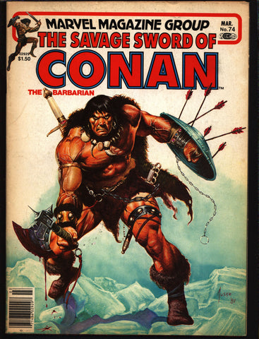 Savage Sword of CONAN 74 B Robert E. Howard Roy Thomas Gene Day Val Mayerik John Buscema Barbarian Sword & Sorcery Fantasy