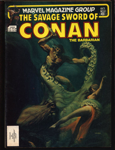 Savage Sword of CONAN 81 Robert E. Howard Roy Thomas Ernie Chan Bruce Jones Alfredo Alcala John Buscema Barbarian Sword & Sorcery Fantasy