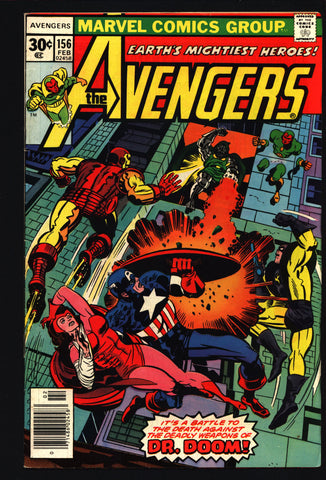 AVENGERS #156 Captain America Iron Man Vision Scarlet Witch Yellowjacket Vs Doctor Doom