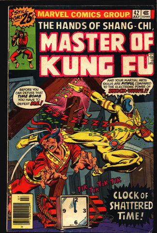 MASTER of KUNG FU #42 Shang-Chi Paul Gulacy Doug Moench 1st Appearance of Shockwave Tom Sutton Martial Arts Mayhem