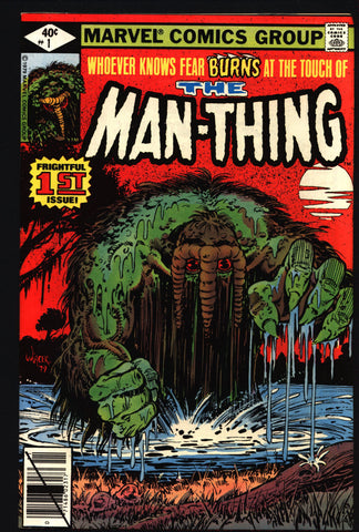 MAN-THING #1 Vol 2 ORIGIN Ted Sallis Michael Fleisher Jim Mooney Captain America Super Soldier Serum Monster Horror