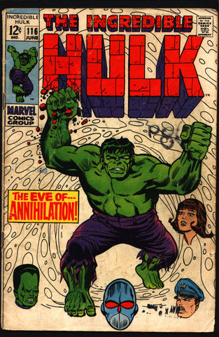 Incredible HULK #116 Stan Lee Herb Trimpe 1st Appearance of Super Humanoid Robert Bruce Banner