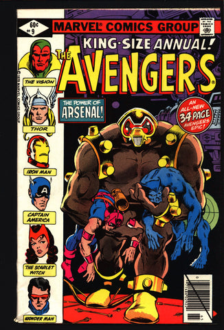 AVENGERS King Size Annual #9 Iron Man Thor Captain America Scarlet Witch Hawkeye Beast Wonder Man