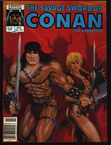 Savage Sword of CONAN 106 Robert E. Howard Roy Thomas Michael Fleisher Bran Mak Morn Steve Leialoha Barbarian Sword & Sorcery Fantasy