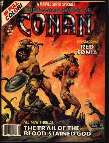 Super Special #9 Savage Sword CONAN COLOR Red Sonja Robert E Howard Roy Thomas Marie Severin John Buscema Barbarian Sword & Sorcery Fantasy