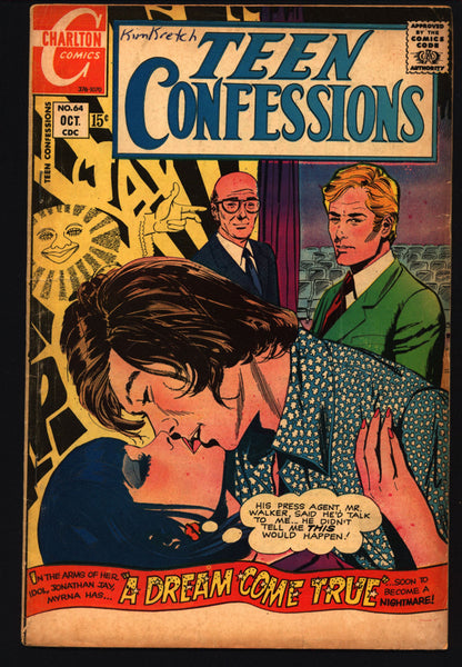 TEEN CONFESSIONS #64 1970 Teen Age Angst ROMANCE Comics Tear Jerker Soap Opera Charlton Comic