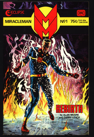 MIRACLEMAN Marvelman #1 eclipse comics 1985 ALAN MOORE Anti-Superhero Mick Angelo Alan Davis Garry Leach