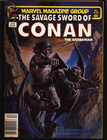 Savage Sword of CONAN 83 Robert E. Howard Roy Thomas Alfredo P. Alcala Mary Wilshire Esteban Maroto Barbarian Sword & Sorcery Fantasy