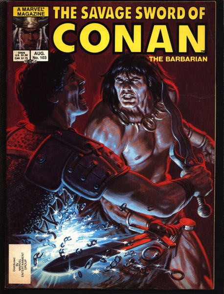 Savage Sword of CONAN 103 Robert E. Howard Roy Thomas Michael Fleisher Gene Day Pablo Marcos  Barbarian Sword & Sorcery Fantasy