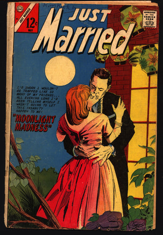 JUST MARRIED #52 1967 Love on the Rocks Teen Age Love Tear Jerker Soap Opera Charlton Comic