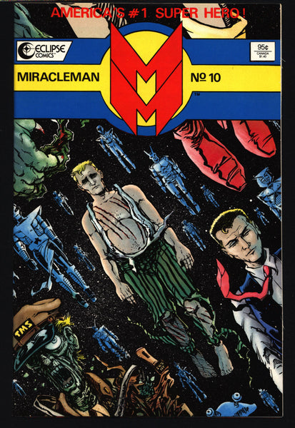 MIRACLEMAN Marvelman #10 eclipse comics 1985 ALAN MOORE Laser Eraser and Pressbutton Rick Veitch Mike Collins Anti-Superhero