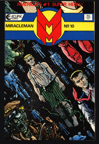 MIRACLEMAN Marvelman #10 eclipse comics 1985 ALAN MOORE Laser Eraser and Pressbutton Rick Veitch Mike Collins Anti-Superhero