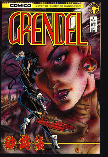 GRENDEL #1 2nd Series Hunter Rose Matt Wagner Beowulf Arnold & Jacob Pander Brothers Comico Martial Arts Ninja Cult Comics