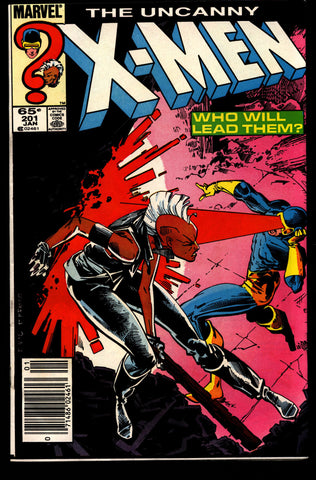 Uncanny X-MEN #201 1st Nathan Summers Wolverine Chris Claremont Rick Leonardi Rogue Storm Jean Gray Newstand