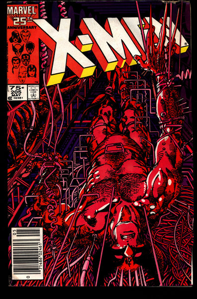 Uncanny X-MEN #205 Wolverine Chris Claremont Barry Windsor-Smith Rogue Storm Jean Gray Newstand