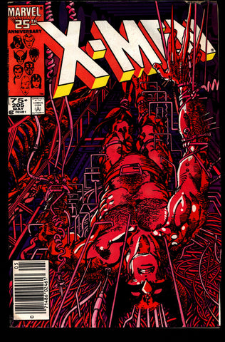 Uncanny X-MEN #205 Wolverine Chris Claremont Barry Windsor-Smith Rogue Storm Jean Gray Newstand