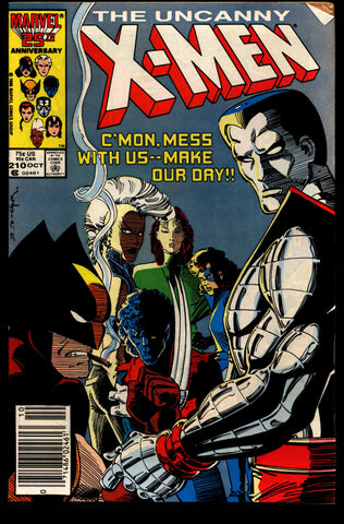 Uncanny X-MEN #210 1st Marauders Arclight Scalphunter Riptide Harpoon Scrambler Wolverine Rogue Storm Jean Gray Newstand
