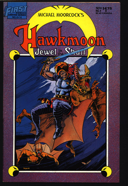 HAWKMOON #4 Jewel in the Skull Michael Moorcock Gerry Conway Rafael Kayanan Alfredo Alcala Sword & Sorcery Magick Fantasy First Comics