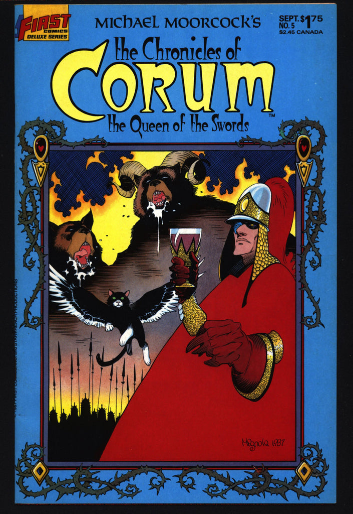 Chronicles of CORUM 5 Queen of Swords Michael Moorcock Mike Baron Butch Guice Mabden Sword Rulers Sorcery Magick Fantasy Comic Book