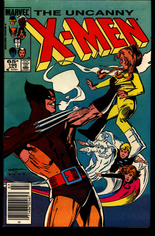 Uncanny X-MEN #195 Wolverine Chris Claremont John Romita Jr. Rogue Storm Jean Gray Newstand