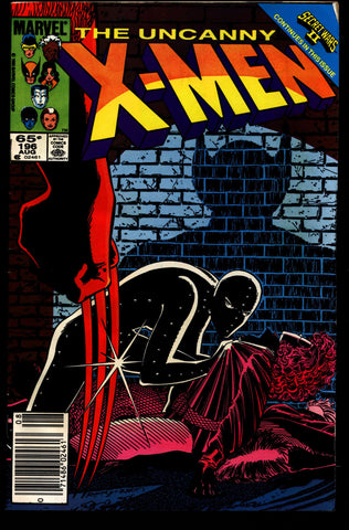 Uncanny X-MEN #196 Secret Wars II Wolverine Chris Claremont John Romita Jr. Rogue Storm Jean Gray Newstand