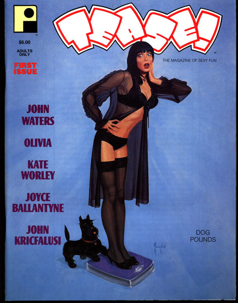 TEASE Magazine #1, Sexy Fun Glamour, Olivia DeBerardinis Pin Up, John Kricfalusi REN & STIMPY, Joyce Ballentyne, John Waters, Mitch O'Connell, Bettie Page