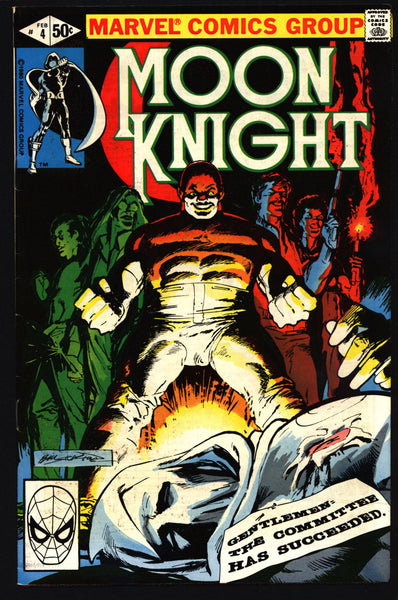 MOON KNIGHT #4 vs the Committee Doug Moench Bill Sienkiewicz Mercenary Supernatural Superhero Urban Vigilante Comics