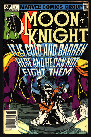 MOON KNIGHT #7 Doug Moench Bill Sienkiewicz Mercenary Supernatural Superhero Urban Vigilante Newstand Comics