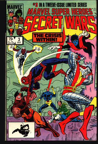 Marvel Super-Heroes SECRET WARS #3 Mike Zeck Beyonder Spiderman Volcana VENOM Fantastic Four Avengers X-Men Captain America Thor