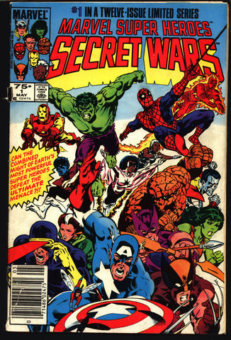 Marvel Super-Heroes SECRET WARS #1 Mike Zeck Beyonder Spiderman Magneto VENOM Fantastic Four Avengers X-Men Captain America Thor Newstand