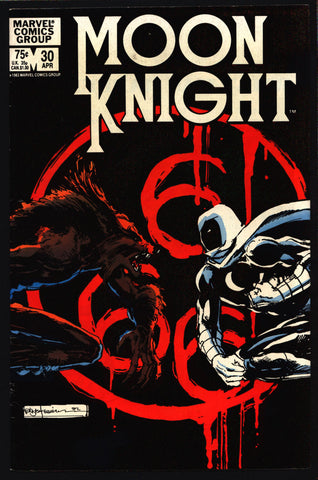 MOON KNIGHT #30 Mercenary Comics Doug Moench Bill Sienkiewicz Werewolf Urban Vigilante