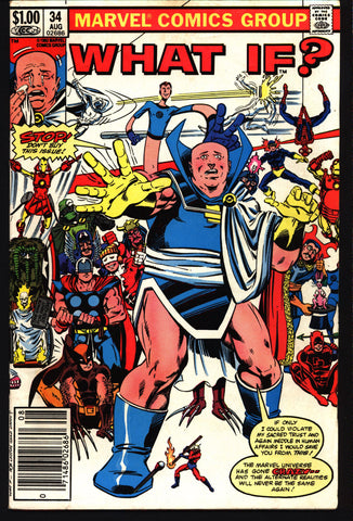 WHAT IF 34 Spiderman X-Men Fantastic Four Daredevil Avengers Bill Sienkiewicz Frank Miller John Byrne John Romita Jr Crazy Newstand Comics