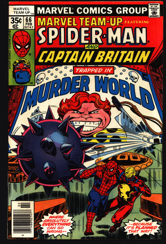 Marvel TEAM-UP #66 Captain Britain X-Men's Arcade Jean DeWolff Miss Locke Mr. Chambers Chris Claremont John Byrne Comics