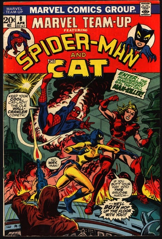 Marvel TEAM-UP Comics #8 Spiderman The CAT Hellcat Gerry Conway Jim Mooney Man-Killer