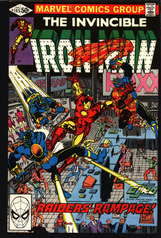 IRON MAN #145 David Michelinie, Bob Layton John Romita Jr. Edwin Cord, Raiders 1 2 3  AVENGERS