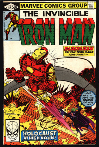 IRON MAN #147 David Michelinie, Bob Layton John Romita Jr.Vs Blacklash AVENGERS