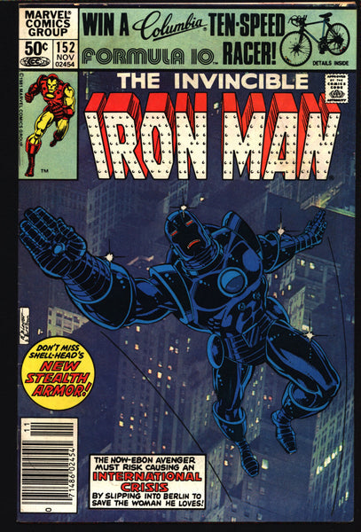IRON MAN #152 David Michelinie, Bob Layton John Romita Jr. 1st Appearance of Stealth Armor Living Laser, Anatol Dubrov AVENGERS