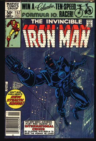 IRON MAN #152 David Michelinie, Bob Layton John Romita Jr. 1st Appearance of Stealth Armor Living Laser, Anatol Dubrov AVENGERS