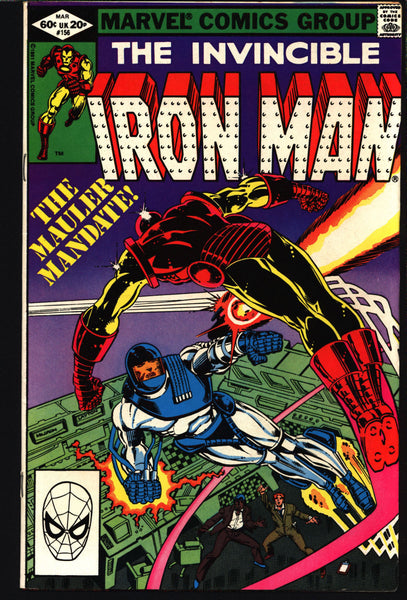 IRON MAN #156 David Michelinie, John Romita Jr. 1st appearance of Mauler (Brendan Doyle) AVENGERS