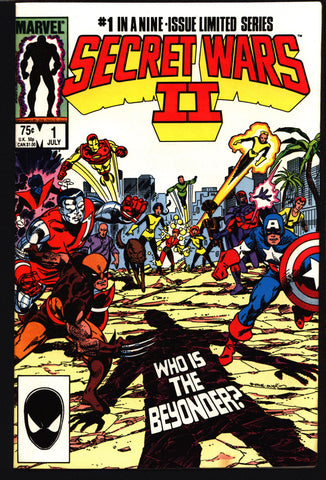 SECRET WARS II 2 #1 Jim Shooter Al Milgrom Molecule Man; Volcana; New Mutants; X-Men; Magneto; Iron Man