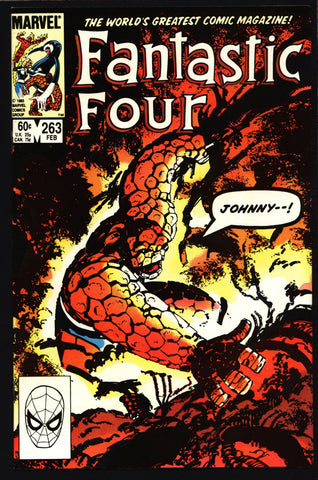 FANTASTIC FOUR 4 #263 John Byrne, Franklin Richards; Vision; Mole Man, The Thing, Human Torch, Mr Fantastic, Invisible Girl,