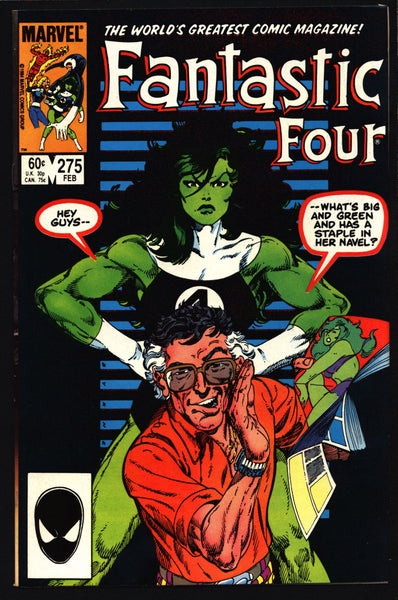 FANTASTIC FOUR 4 #275 John Byrne, She-Hulk, Wyatt Wingfoot, The Thing, Human Torch, Mr Fantastic, Invisible Girl,