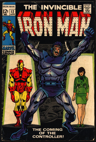 IRON MAN #12 Archie Goodwin George Tuska 1st Appearance of The Controller & Origin Basil Sandhurst AVENGERS