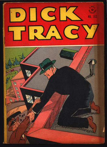 'DICK TRACY' FC #163 1948 Chester Gould Dell Four Color Comics Series crime comics Detective Newspaper Comic Strips "Funnies"