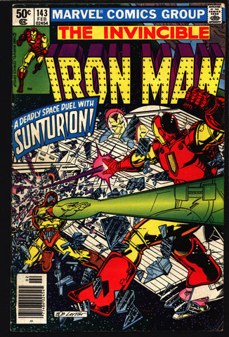 IRON MAN #143 David Michelinie, Bob Layton John Romita Jr. Sunturion Arthur Dearborn AVENGERS