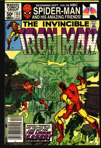 IRON MAN #153 David Michelinie, Bob Layton John Romita Jr.Count Nefaria Captain America Beast Scarlet Witch Black Panther Wonder Man Thor