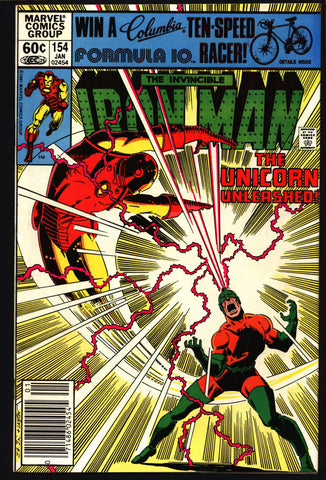 IRON MAN #154 David Michelinie, John Romita Jr. Titanium Man, Blacklash Death of Unicorn I (Milos Masaryk) AVENGERS