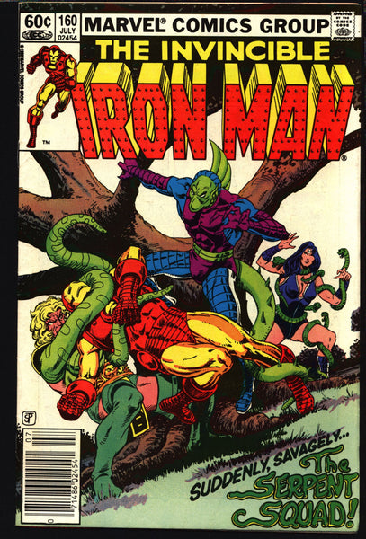 IRON MAN #160 Denny O’Neil Steve Ditko, Marie Severin Serpent Squad (Death Adder, Anaconda, Black Mamba) AVENGERS