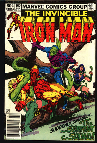 IRON MAN #160 Denny O’Neil Steve Ditko, Marie Severin Serpent Squad (Death Adder, Anaconda, Black Mamba) AVENGERS