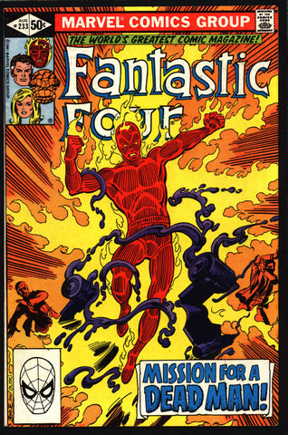 FANTASTIC FOUR 4 #233 John Byrne, The Thing, Human Torch, Mr. Fantastic, Invisible Girl, Versus Hammerhead